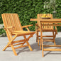 Folding Garden Chairs 2 Pcs 47X47X89 Cm Solid Wood Teak