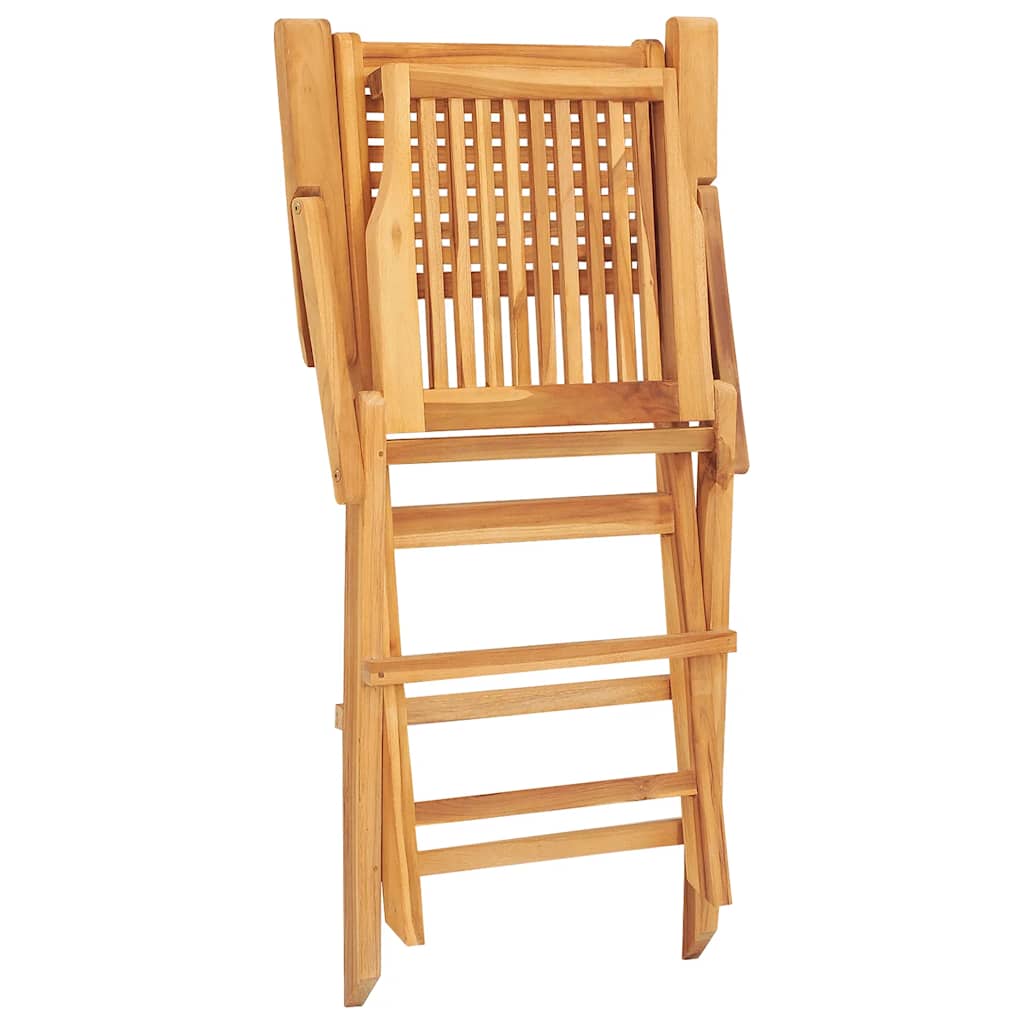 Folding Garden Chairs 2 Pcs 55X62X90 Cm Solid Wood Teak