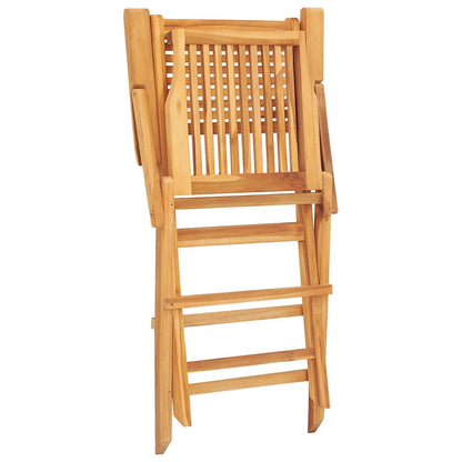 Folding Garden Chairs 2 Pcs 55X62X90 Cm Solid Wood Teak
