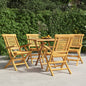 Folding Garden Chairs 2 Pcs 47X63X90 Cm Solid Wood Teak