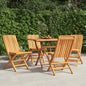 Folding Garden Chairs 2 Pcs 47X47X89 Cm Solid Wood Teak