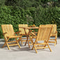 Folding Garden Chairs 2 Pcs 47X47X89 Cm Solid Wood Teak