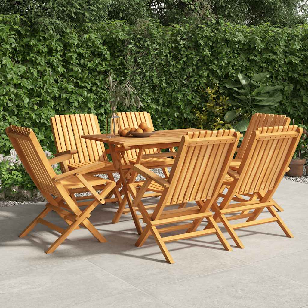 Folding Garden Chairs 2 Pcs 47X47X89 Cm Solid Wood Teak