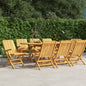 Folding Garden Chairs 2 Pcs 47X47X89 Cm Solid Wood Teak
