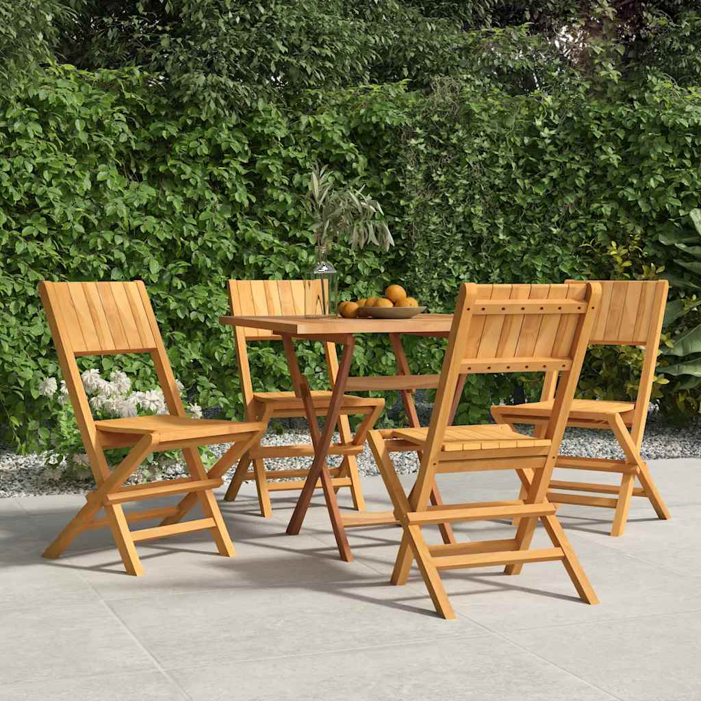 Folding Garden Chairs 2 Pcs 47X61X90 Cm Solid Wood Teak