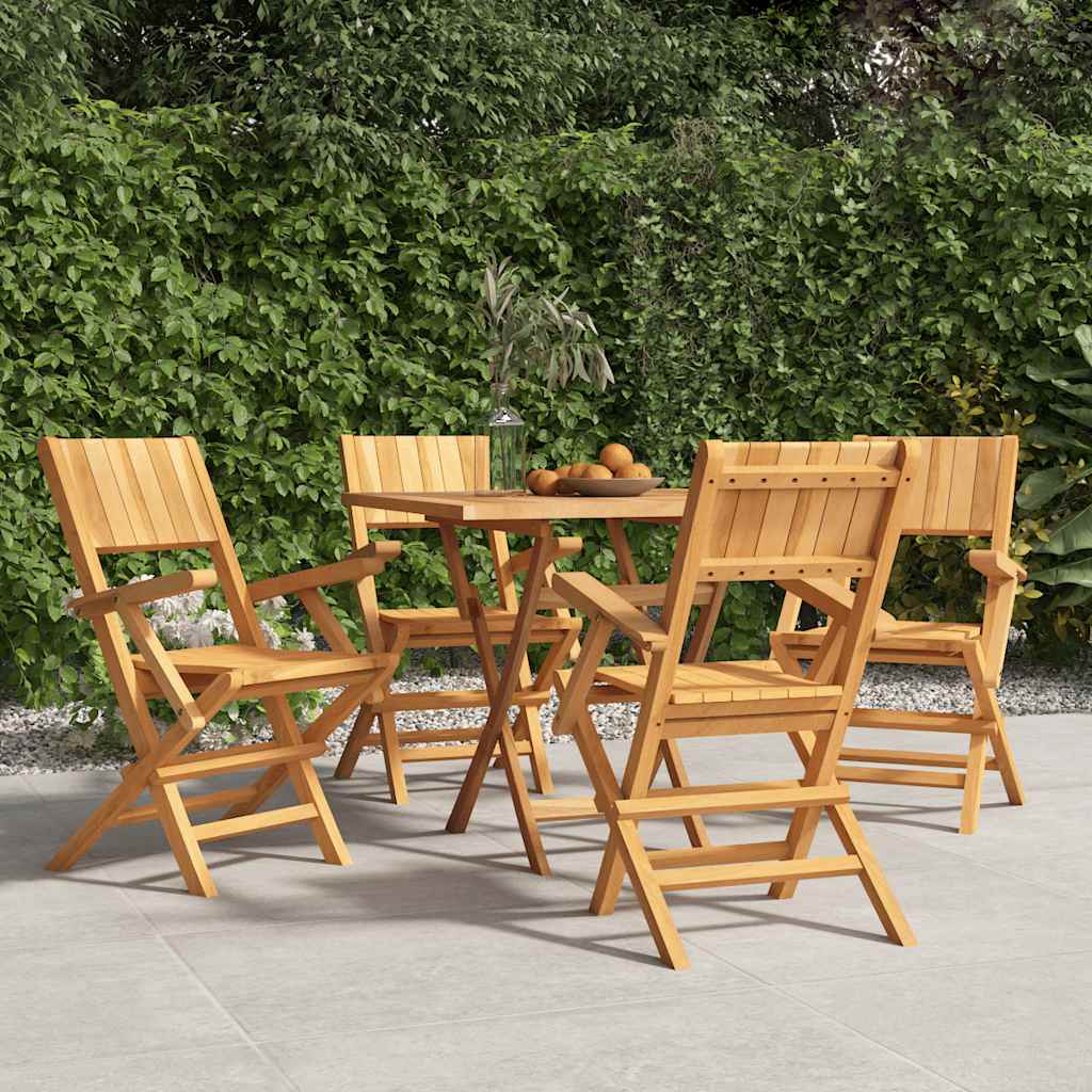 Folding Garden Chairs 2 Pcs 47X61X90 Cm Solid Wood Teak