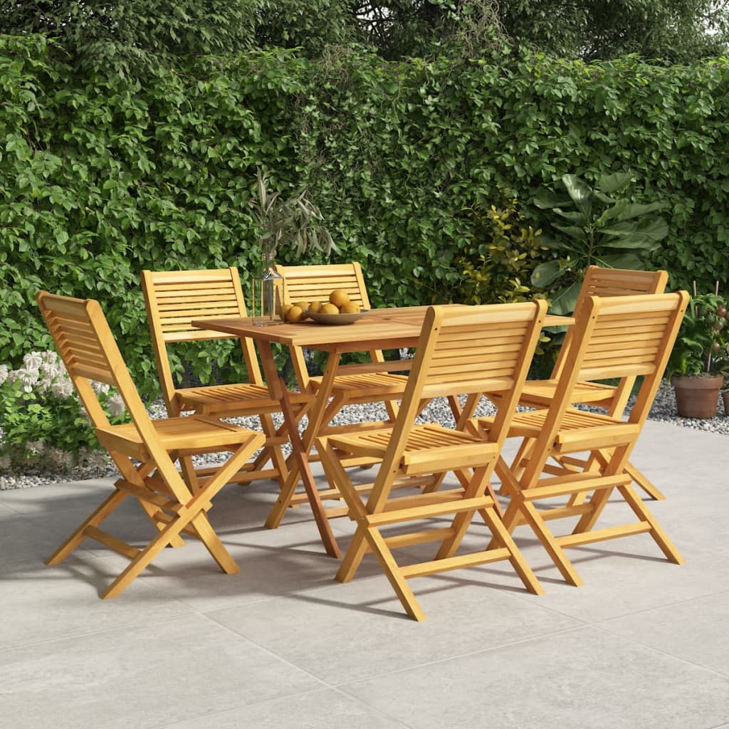 Folding Garden Chairs 2 Pcs 55X62X90 Cm Solid Wood Teak
