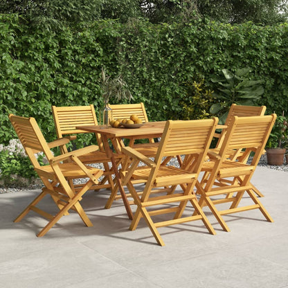 Folding Garden Chairs 2 Pcs 55X62X90 Cm Solid Wood Teak