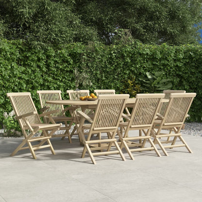 Folding Garden Chairs 2 Pcs Grey 56X61X89 Cm Solid Wood Teak