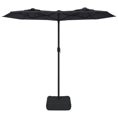 Double-Head Garden Parasol With Leds 316X145 Cm