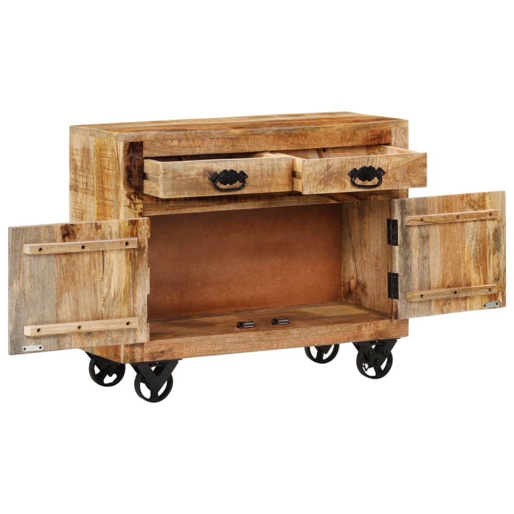 Sideboard 80X30X Solid Rough Wood Mango