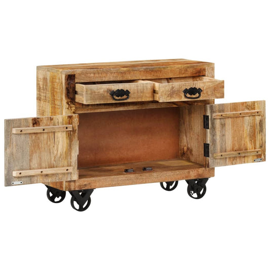 Sideboard 80X30X Solid Rough Wood Mango