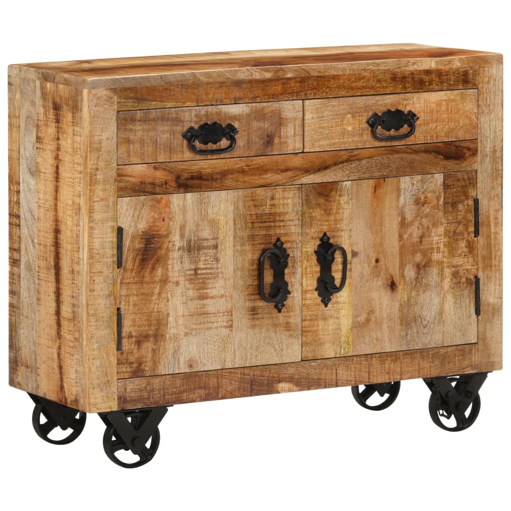 Sideboard 80X30X Solid Rough Wood Mango
