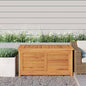 Garden Storage Box With Bag Solid Wood Teak