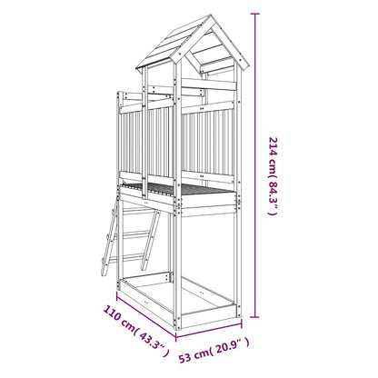 Outdoor Playset 53X110X214 Cm Solid Wood Douglas