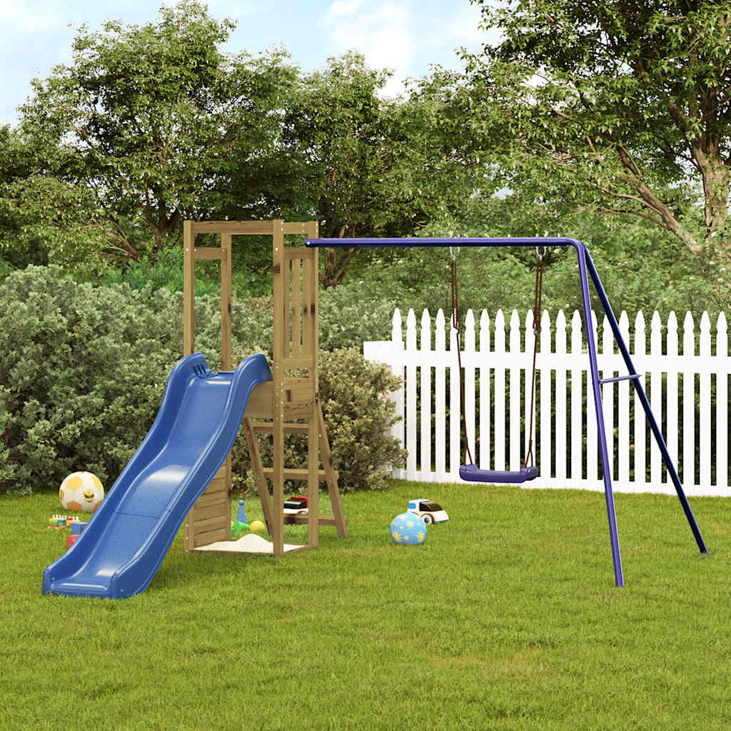 Outdoor Playset Solid Wood Pine