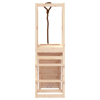 Playhouse With Climbing Wall Solid Wood Pine