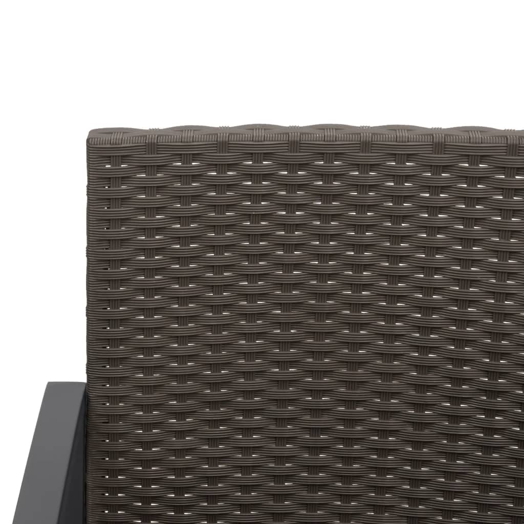 Garden Dining Chairs 2 Pcs Pp Rattan