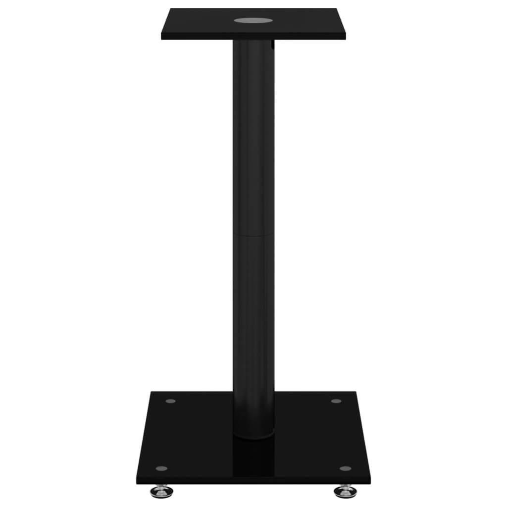 Speaker Stands 2 Pcs Tempered Glass 1 Pillar Design
