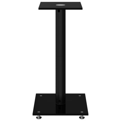 Speaker Stands 2 Pcs Tempered Glass 1 Pillar Design