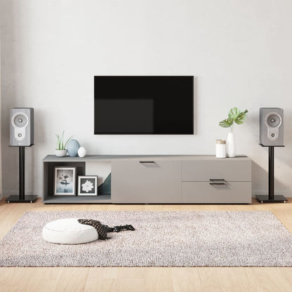 Speaker Stands 2 Pcs Tempered Glass 1 Pillar Design
