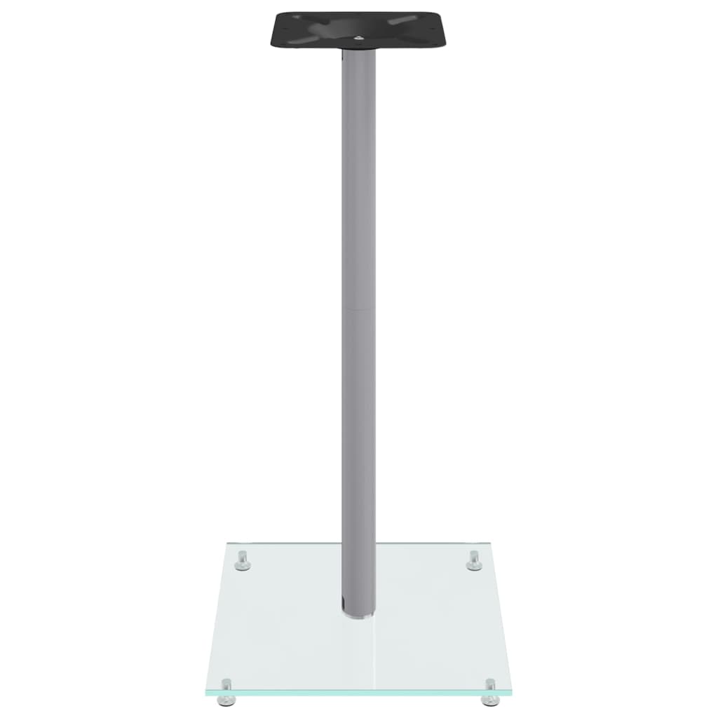Speaker Stands 2 Pcs Tempered Glass 1 Pillar Design