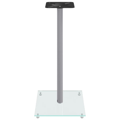 Speaker Stands 2 Pcs Tempered Glass 1 Pillar Design