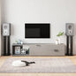 Speaker Stands 2Pcs Tempered Glass 4 Pillars Design