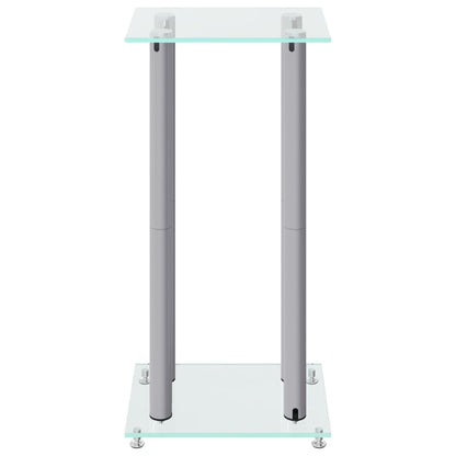 Speaker Stands 2Pcs Tempered Glass 4 Pillars Design