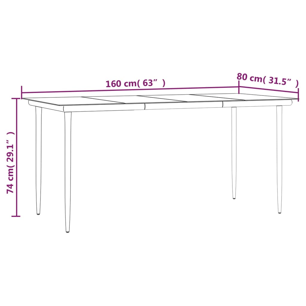 5 Piece Garden Dining Set With Cushions Poly Rattan