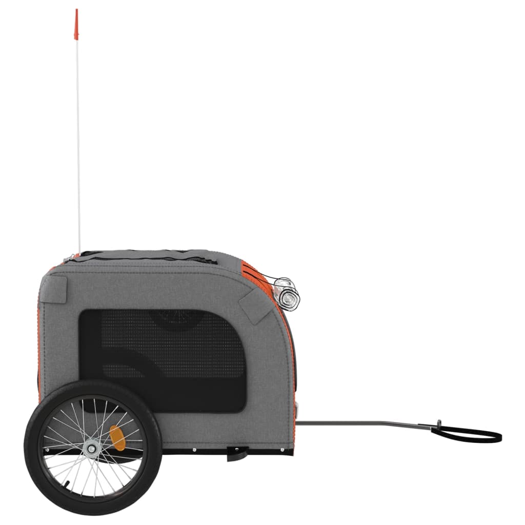 Pet Bike Trailer And Grey Oxford Fabric&Iron