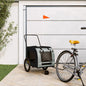 Pet Bike Trailer And Grey Oxford Fabric And Iron