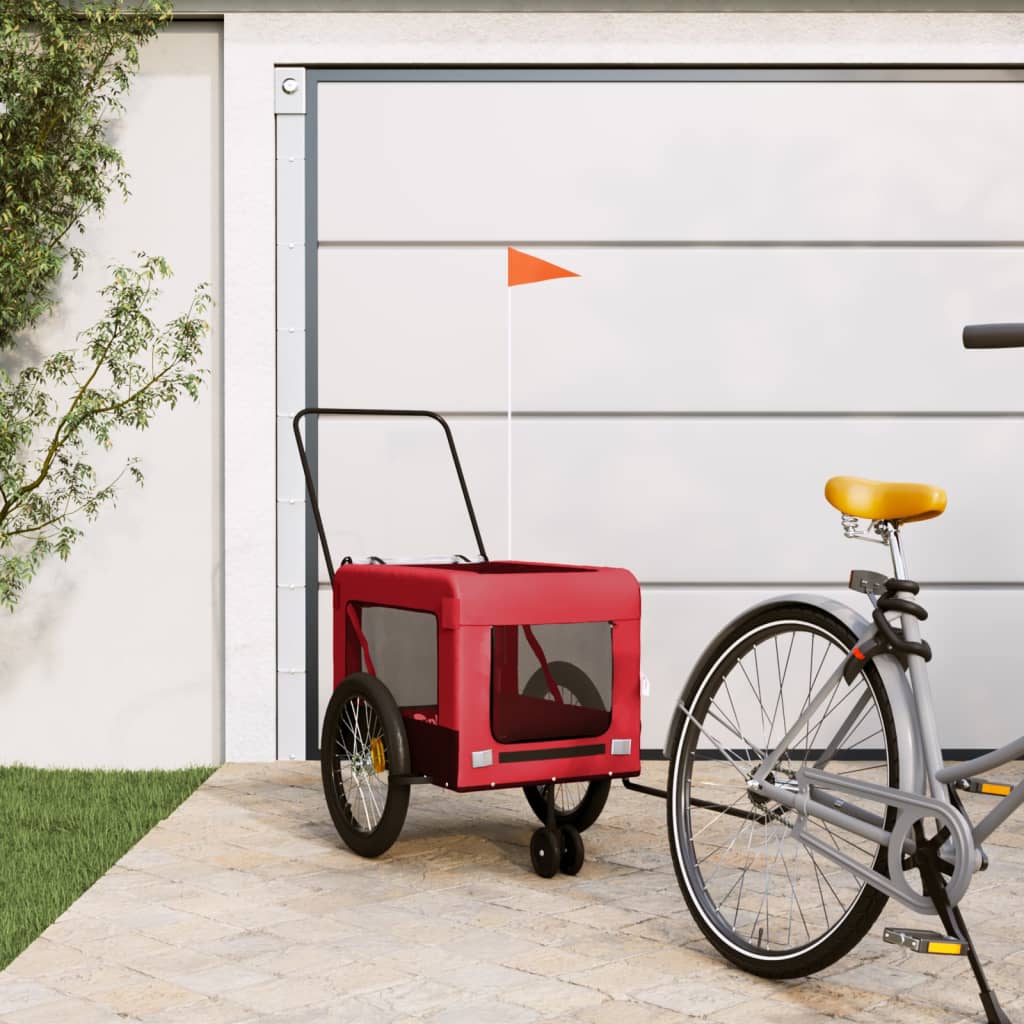 Pet Bike Trailer And Black Oxford Fabric&Iron