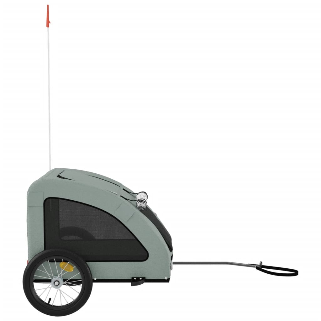 Pet Bike Trailer Oxford Fabric And Iron
