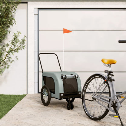 Pet Bike Trailer And Black Oxford Fabric And Iron