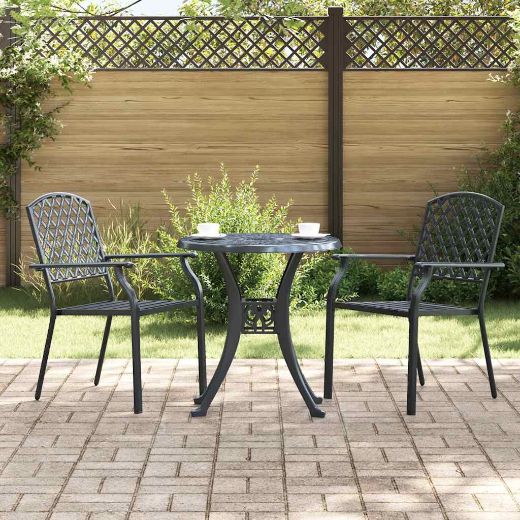 Chair 2 Pcs 56 X 65 X 89Cm Steel