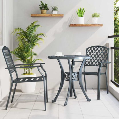 Chair 2 Pcs 56 X 65 X 89Cm Steel