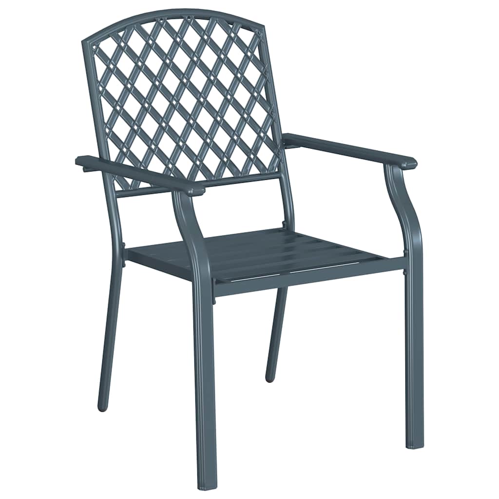 Chair 2 Pcs 56 X 65 X 89Cm Steel