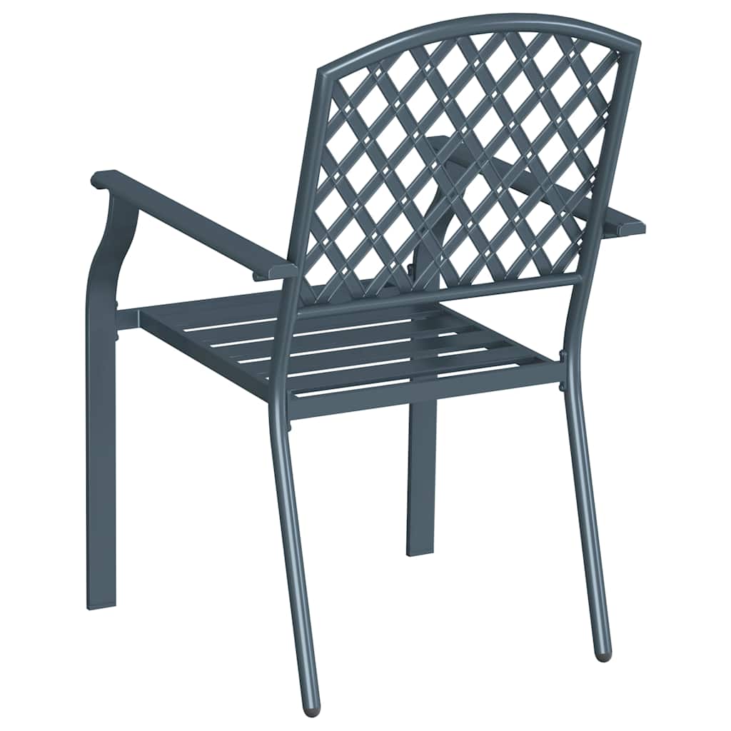 Chair 2 Pcs 56 X 65 X 89Cm Steel