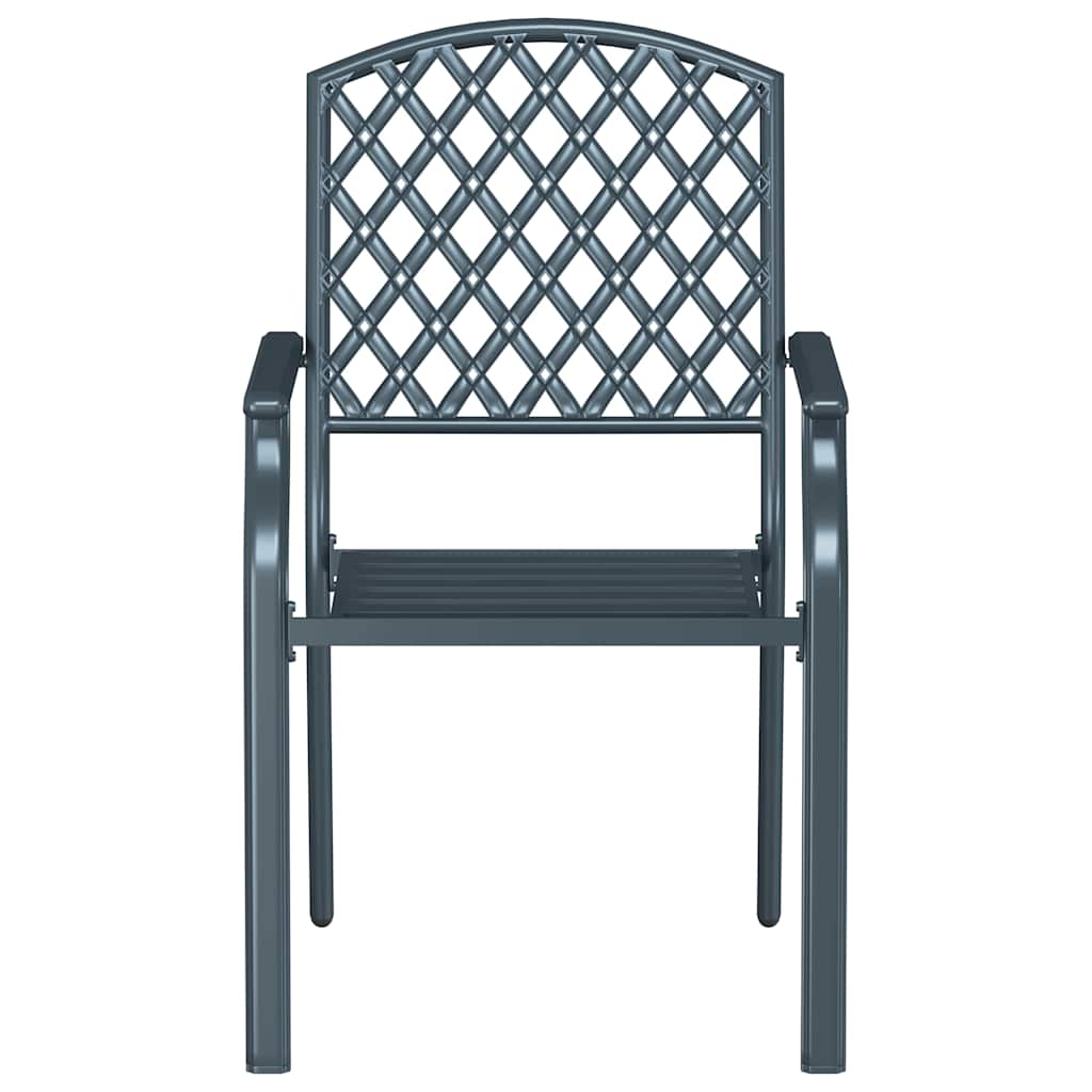 Chair 2 Pcs 56 X 65 X 89Cm Steel
