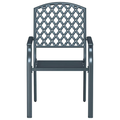 Chair 2 Pcs 56 X 65 X 89Cm Steel