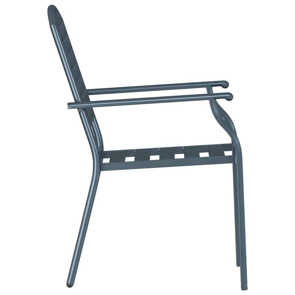 Chair 2 Pcs 56 X 65 X 89Cm Steel