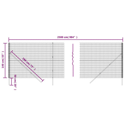Wire Mesh Fence Galvanised Steel
