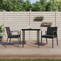 Garden Chairs With Cushions 2 Pcs 56.5X57X83 Cm Poly Rattan