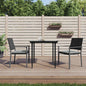 Garden Chairs 2 Pcs Black 54X62.5X89 Cm Poly Rattan