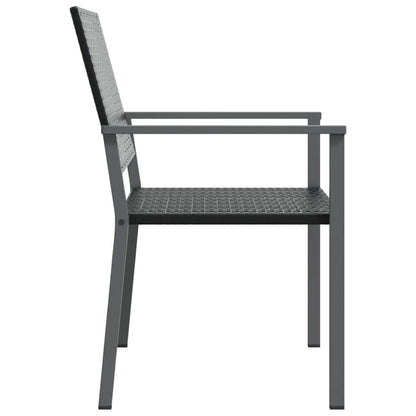 Garden Chairs 2 Pcs Black 54X62.5X89 Cm Poly Rattan