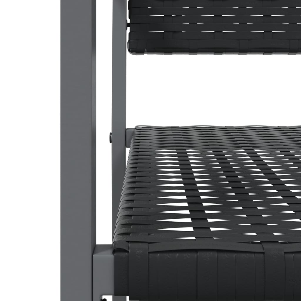 Garden Chairs 2 Pcs Black 54X62.5X89 Cm Poly Rattan
