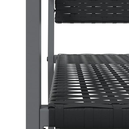 Garden Chairs 2 Pcs Black 54X62.5X89 Cm Poly Rattan