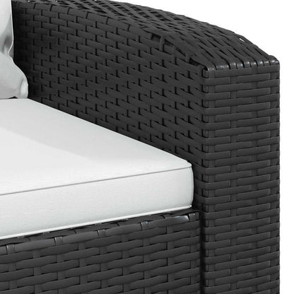 Garden Reclining Chair With Cushions Poly Rattan