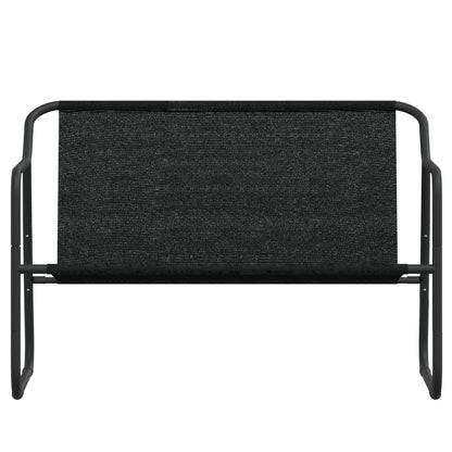 2-Seater Garden Bench With Cushion Anthracite Steel